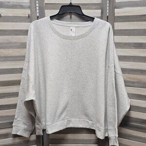 Plus Size Cotton Fleece Crewneck Cropped Sweatshirt | All in Motion | 4X